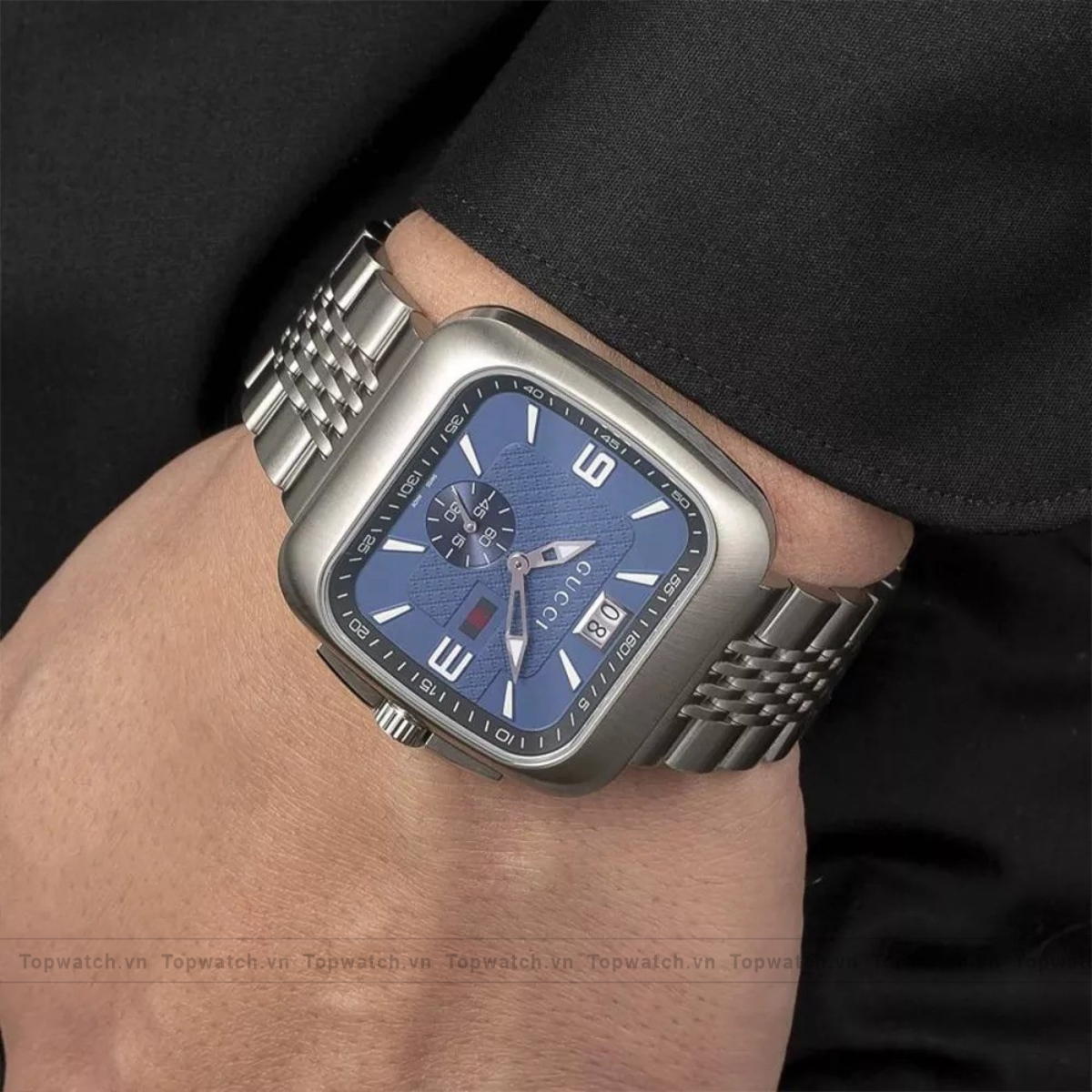 Gucci G-Coupe Square Blue Watch 40mm Gucci G-Coupe Square Blue Watch 40mm - Ảnh 3