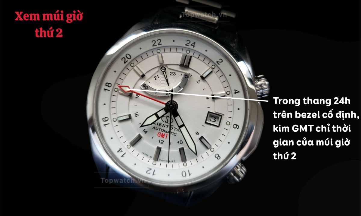 cách xem giờ gmt trên đồng hồ