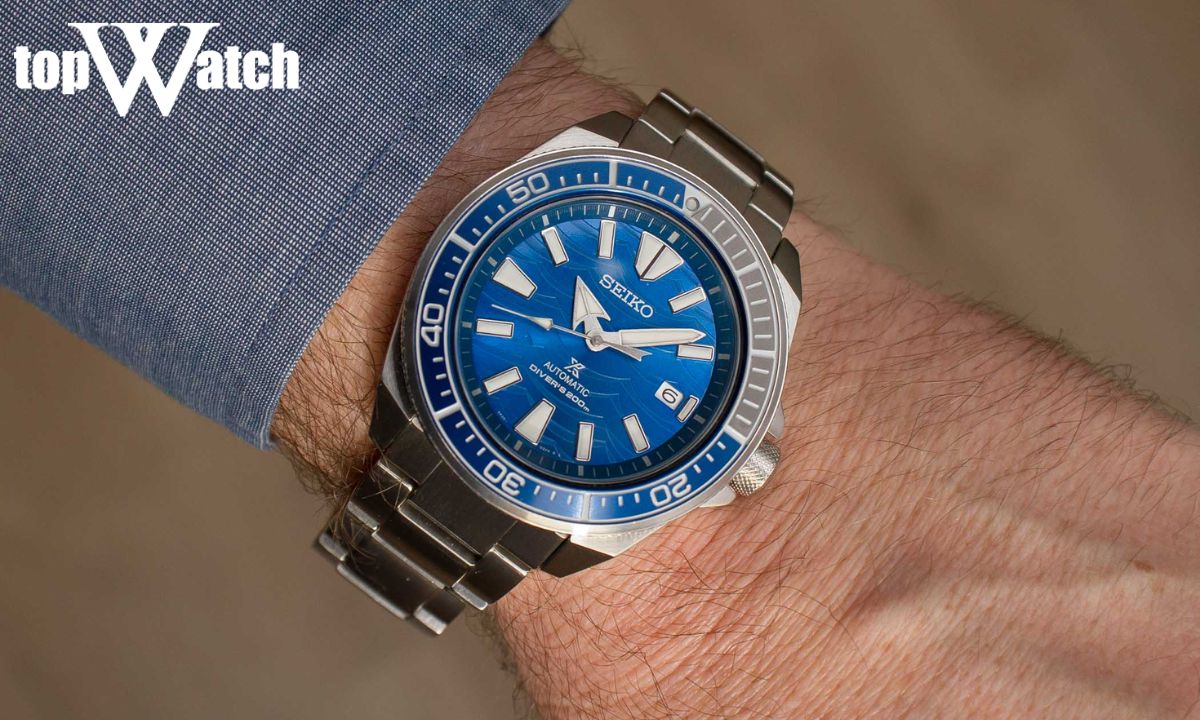 TOP 10 đồng hồ thể thao chống nước bền bỉ, đáng tiền Đồng hồ nam Seiko Prospex SRPD23 Samurai