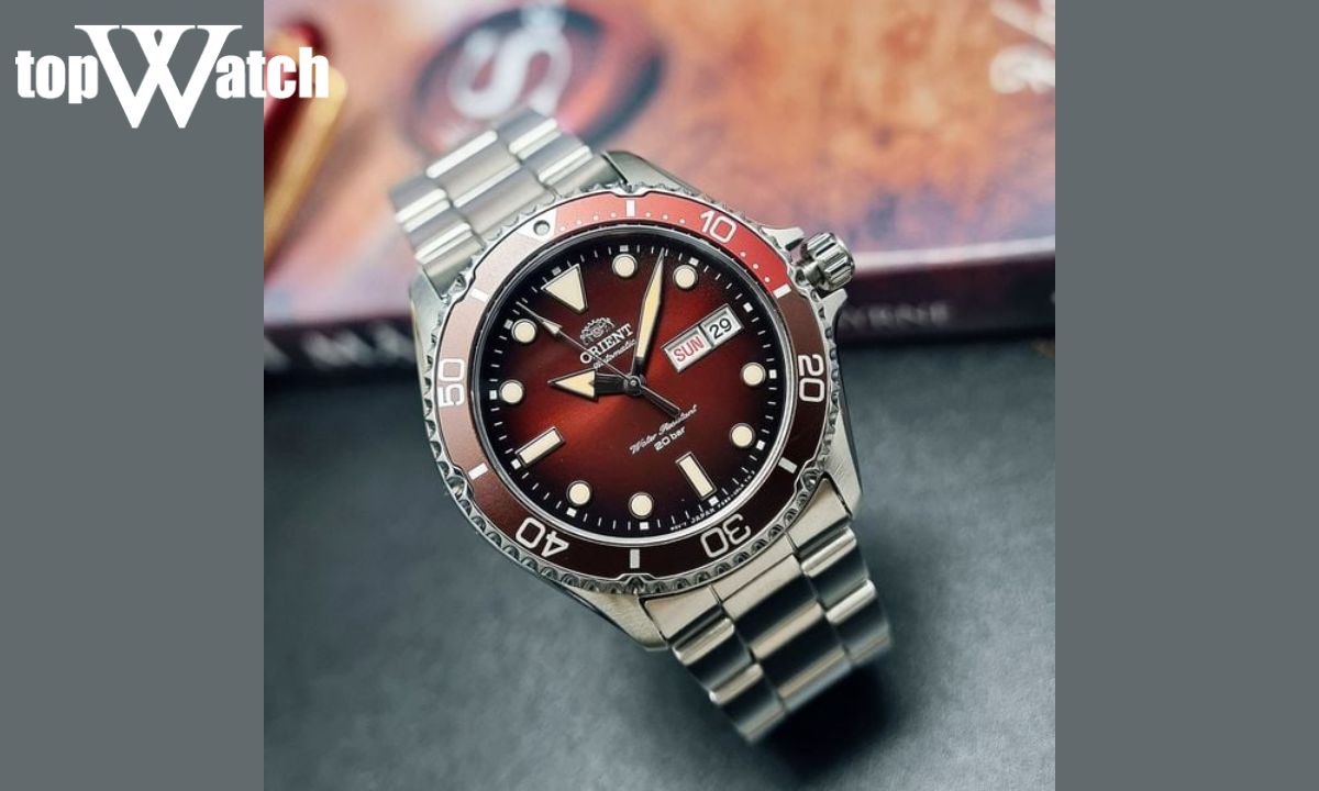 TOP 10 đồng hồ thể thao chống nước bền bỉ, đáng tiền Đồng hồ Orient New Mako 4 Kamasu RA-AA0814R19B