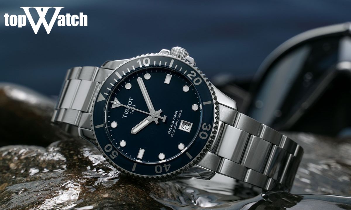 TOP 10 đồng hồ thể thao chống nước bền bỉ, đáng tiền Đồng hồ Tissot Seastar 1000 T120.410.11.041.00
