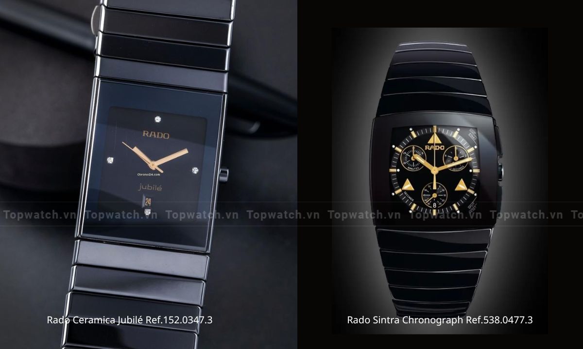 Đồng hồ Rado Ceramica Jubilé Ref.152.0347.3 và Sintra Chronograph Ref.538.0477.3