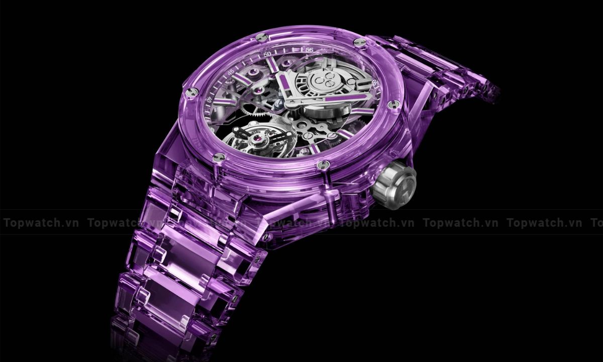 Hublot Big Bang Integrated Tourbillon Full Purple Sapphire 455.JM.0120.JM
