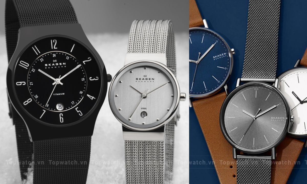 Phong cách thiết kế đặc trưng của thương hiệu Skagen trong nhiều thập kỉ