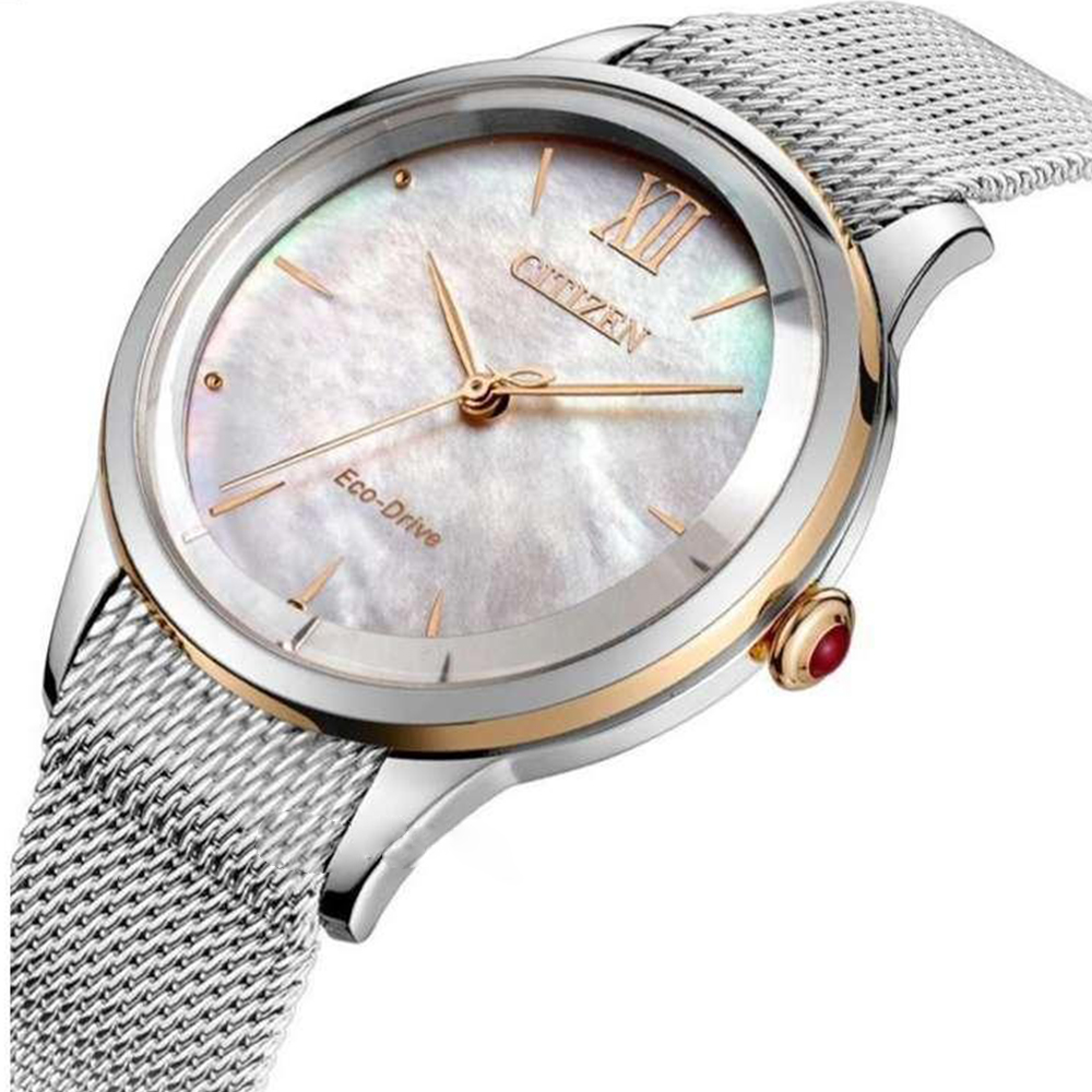Đồng hồ Citizen Nữ EM0816-88Y Dây Mesh 32mm Đồng hồ Citizen Nữ EM0816-88Y Dây Mesh 32mm - Ảnh 2