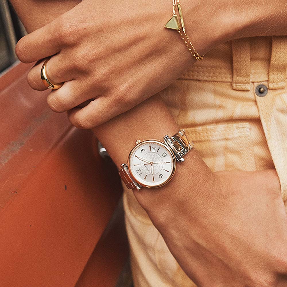 Đồng hồ Fossil Nữ ES5156 Dây Thép Không Gỉ 35mm Đồng hồ Fossil Nữ ES5156 Dây Thép Không Gỉ 35mm - Ảnh 4