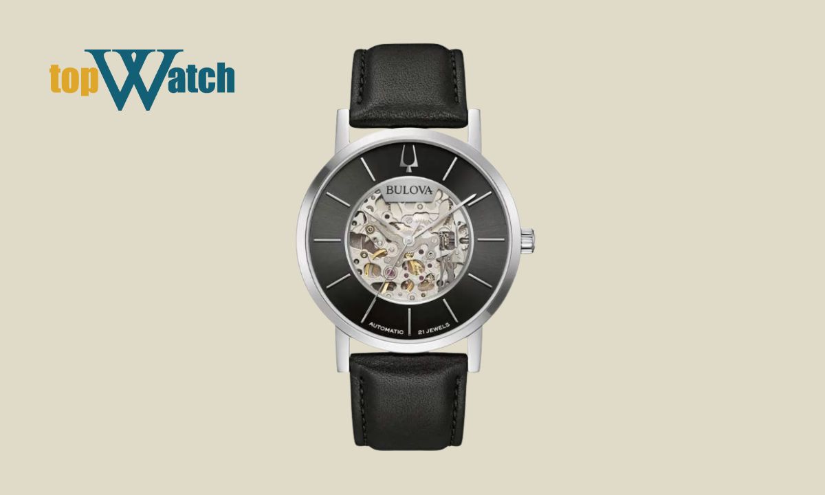 Gợi ý 13 mẫu đồng hồ Bulova nam dây da đẹp, trẻ trung đáng mua Đồng Hồ Bulova Dây Da Nam American Clipper 96A279