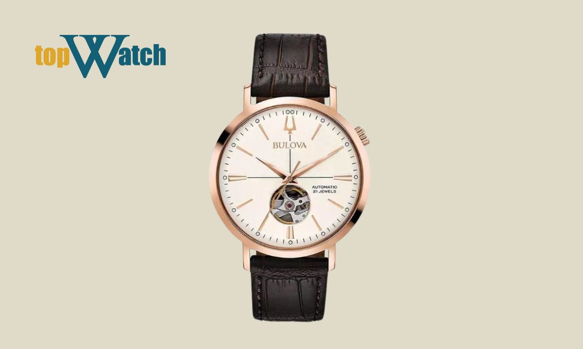Gợi ý 13 mẫu đồng hồ Bulova nam dây da đẹp, trẻ trung đáng mua Đồng Hồ Bulova Dây Da Nam Automatic 97A136