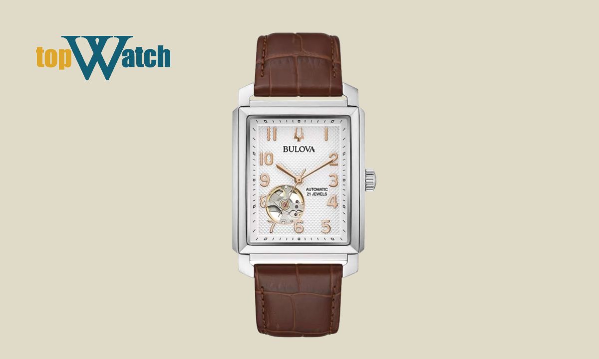 Gợi ý 13 mẫu đồng hồ Bulova nam dây da đẹp, trẻ trung đáng mua Đồng Hồ Bulova Nam Automatic 96A268 38mm