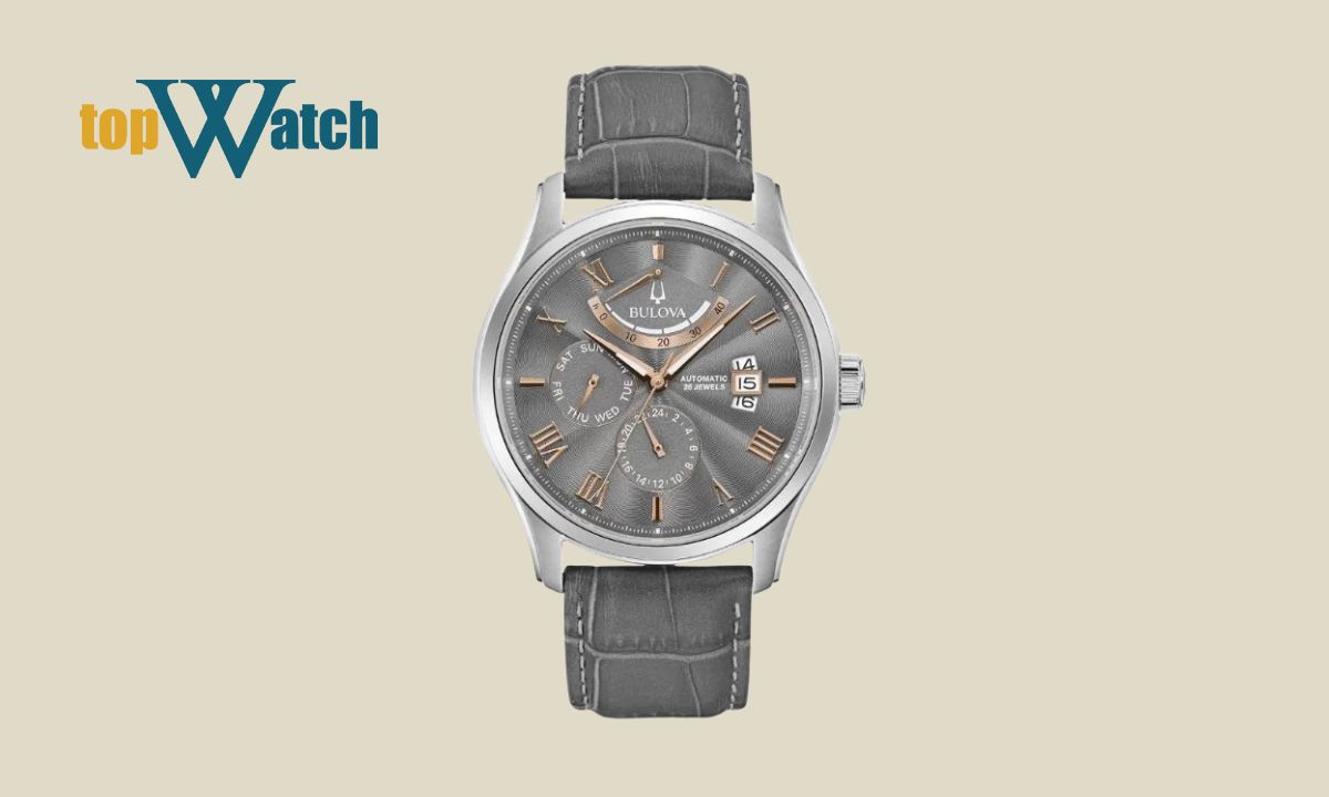 Gợi ý 13 mẫu đồng hồ Bulova nam dây da đẹp, trẻ trung đáng mua Đồng Hồ Bulova Nam Dây Da Automatic 96C143