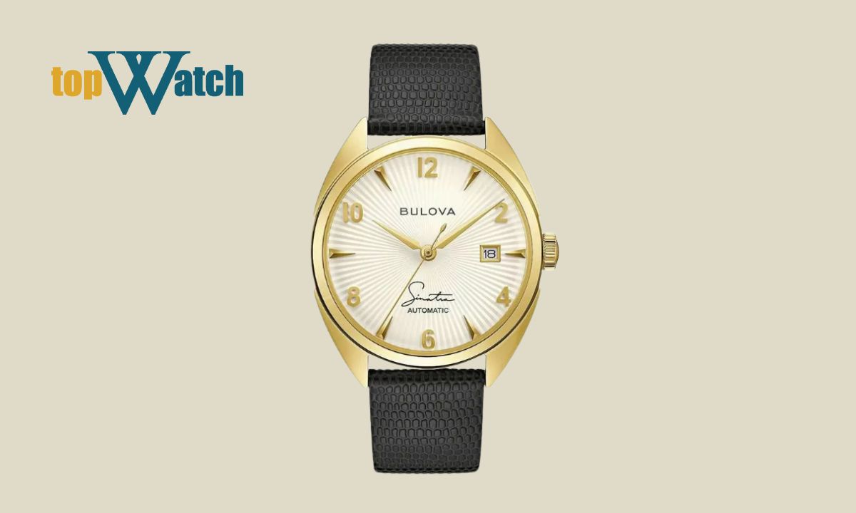 Gợi ý 13 mẫu đồng hồ Bulova nam dây da đẹp, trẻ trung đáng mua Đồng Hồ Bulova Nam Dây Da Frank Sinatra Automatic 97B196
