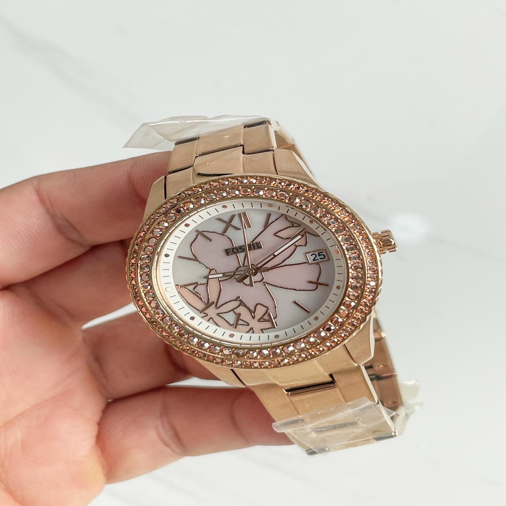 Đồng hồ Fossil Nữ ES5192 Dây Thép Không Gỉ 37mm Đồng hồ Fossil Nữ ES5192 Dây Thép Không Gỉ 37mm - Ảnh 6