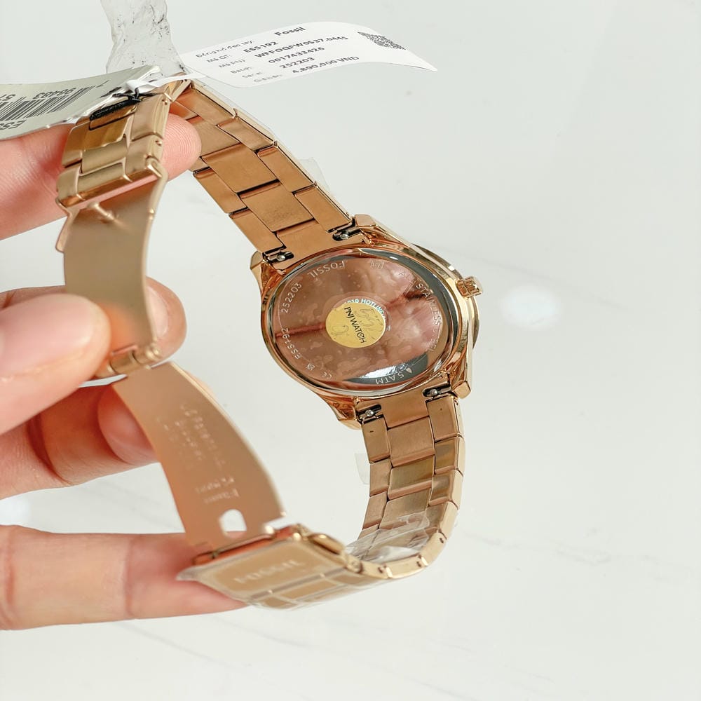 Đồng hồ Fossil Nữ ES5192 Dây Thép Không Gỉ 37mm Đồng hồ Fossil Nữ ES5192 Dây Thép Không Gỉ 37mm - Ảnh 3