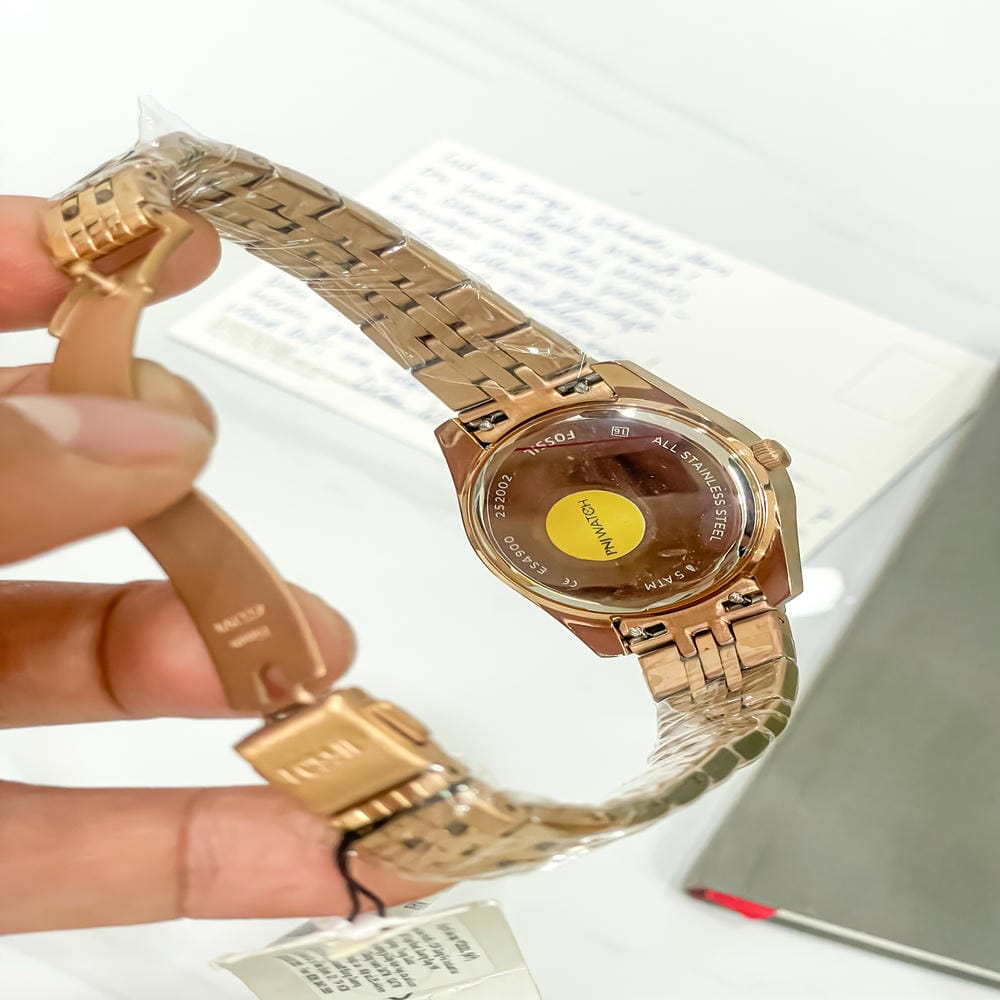 Đồng hồ Fossil Nữ ES4900 Dây Thép Không Gỉ 32mm Đồng hồ Fossil Nữ ES4900 Dây Thép Không Gỉ 32mm - Ảnh 3