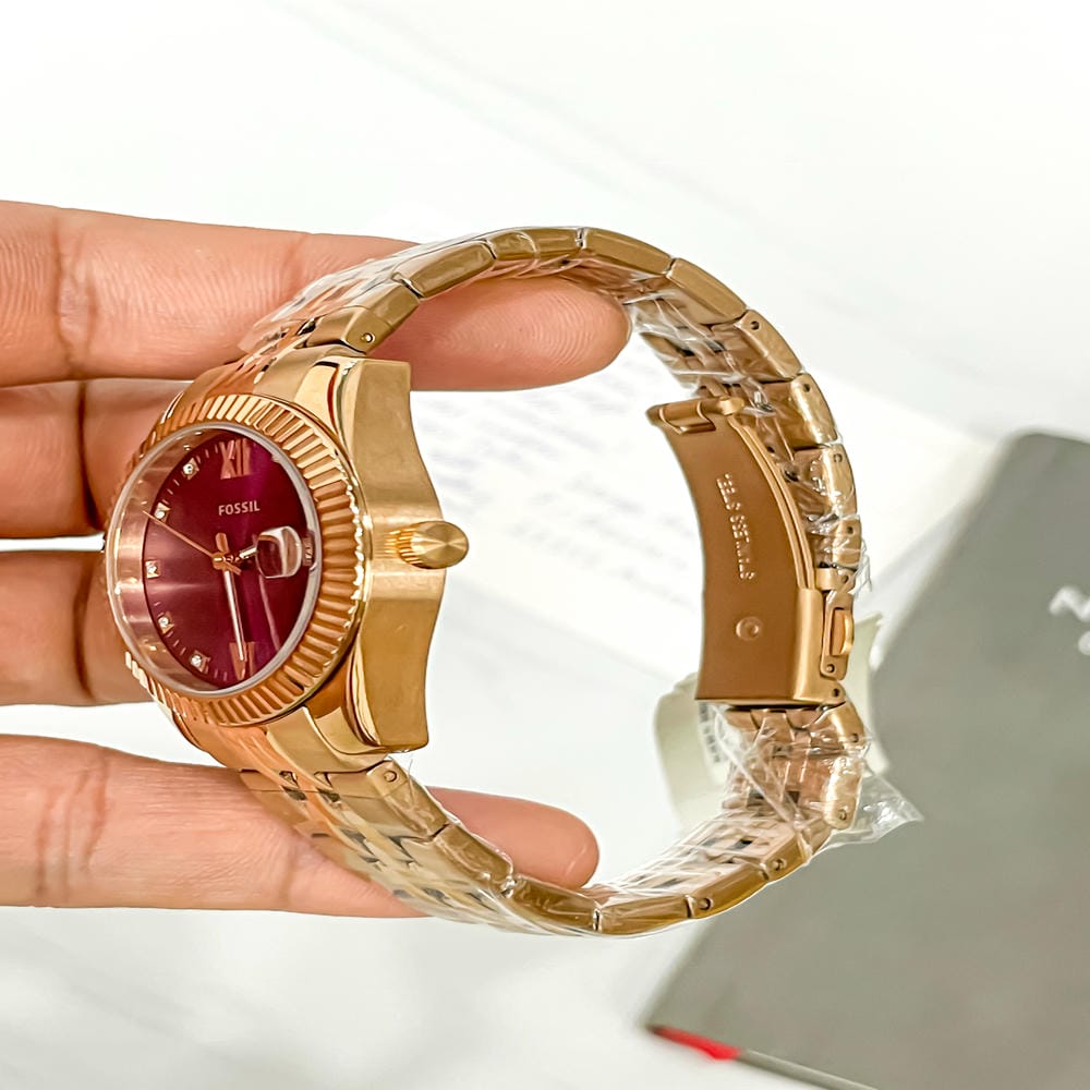 Đồng hồ Fossil Nữ ES4900 Dây Thép Không Gỉ 32mm Đồng hồ Fossil Nữ ES4900 Dây Thép Không Gỉ 32mm - Ảnh 2