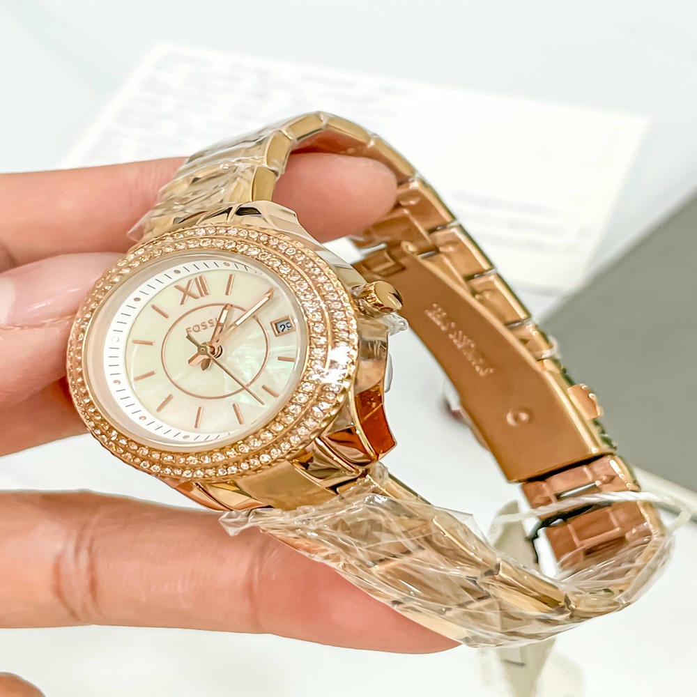Đồng hồ Fossil Nữ ES5136 Dây Kim Loại 30mm Đồng hồ Fossil Nữ ES5136 Dây Kim Loại 30mm - Ảnh 2