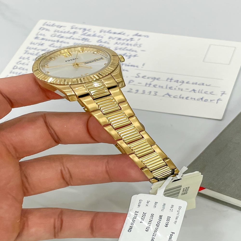 Đồng hồ Fossil Nữ ES5199 Dây Kim Loại 32mm Đồng hồ Fossil Nữ ES5199 Dây Kim Loại 32mm - Ảnh 5