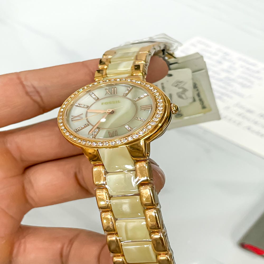 Đồng hồ Fossil Nữ ES3716 Dây Thép Không Gỉ 30mm Đồng hồ Fossil Nữ ES3716 Dây Thép Không Gỉ 30mm - Ảnh 2