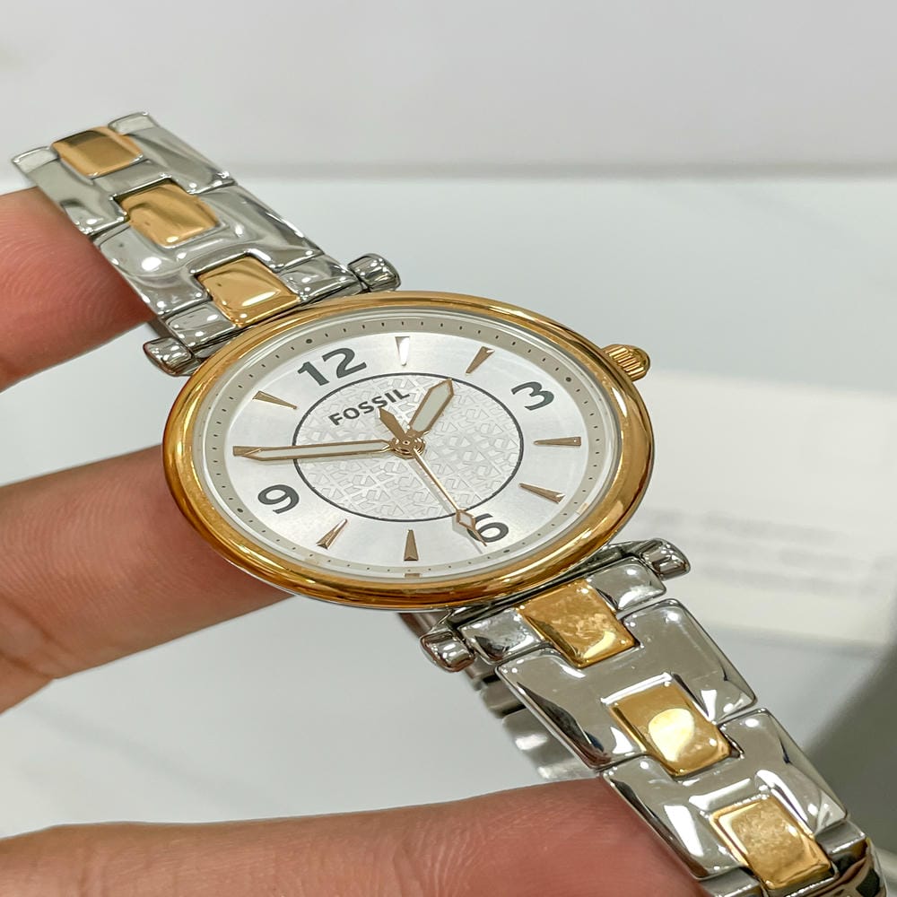 Đồng hồ Fossil Nữ ES5201 Dây Kim Loại 28mm Đồng hồ Fossil Nữ ES5201 Dây Kim Loại 28mm - Ảnh 2
