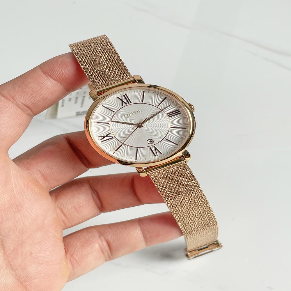 Đồng hồ Fossil Nữ ES4352 Dây Mesh 36mm Đồng hồ Fossil Nữ ES4352 Dây Mesh 36mm - Ảnh 6