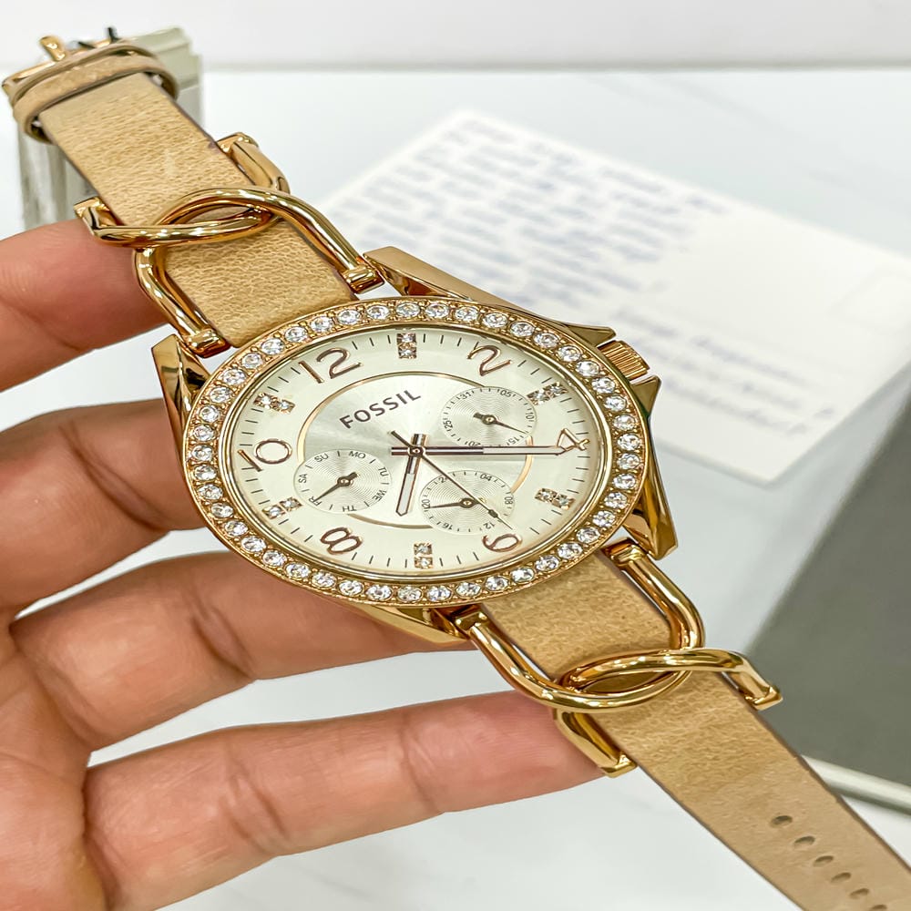 Đồng hồ Fossil Nữ ES3466 Dây Da 38mm Đồng hồ Fossil Nữ ES3466 Dây Da 38mm - Ảnh 6