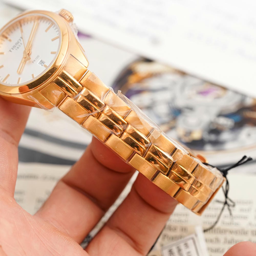 Đồng hồ Tissot Nữ T101.210.33.031.01 Dây Thép Không Gỉ Mạ Vàng 33mm Đồng hồ Tissot Nữ T101.210.33.031.01 Dây Thép Không Gỉ Mạ Vàng 33mm - Ảnh 5