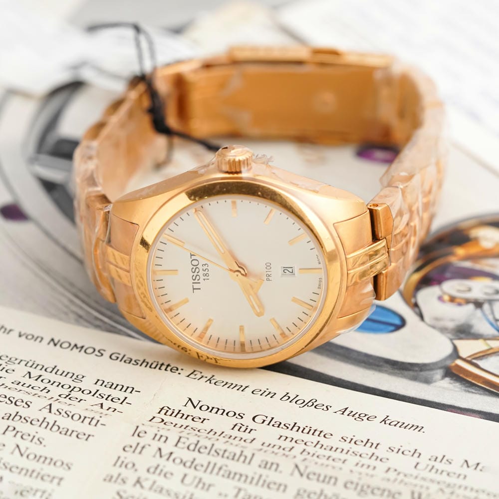 Đồng hồ Tissot Nữ T101.210.33.031.01 Dây Thép Không Gỉ Mạ Vàng 33mm Đồng hồ Tissot Nữ T101.210.33.031.01 Dây Thép Không Gỉ Mạ Vàng 33mm - Ảnh 3