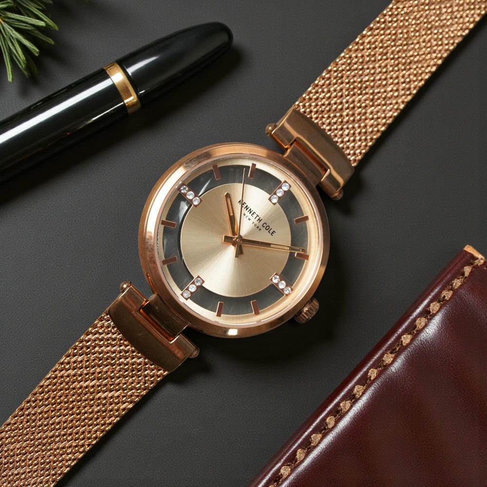 Đồng hồ Kenneth Cole Nữ KC51125002 Dây Mesh 41mm Đồng hồ Kenneth Cole Nữ KC51125002 Dây Mesh 41mm - Ảnh 5