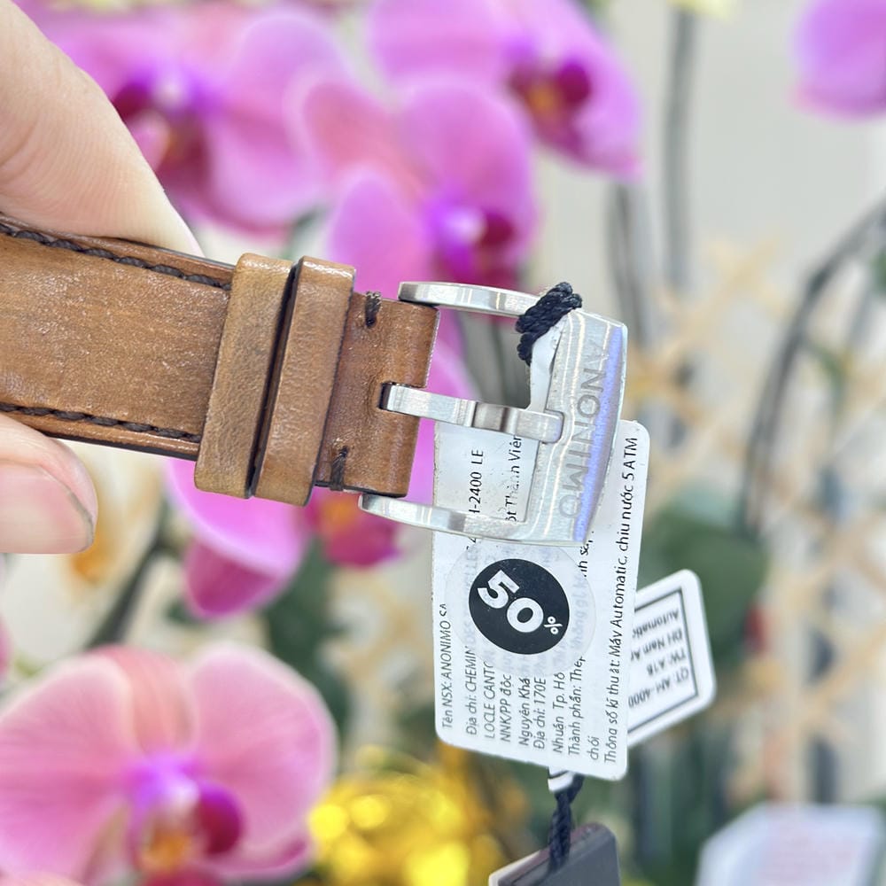Đồng hồ Anonimo Nam AM-4000-01-103-W22 Dây Da 42mm Đồng hồ Anonimo Nam AM-4000-01-103-W22 Dây Da 42mm - Ảnh 6