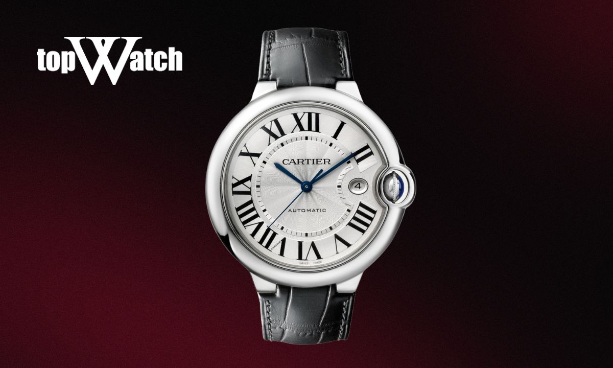 Top 9 mẫu đồng hồ Cartier nam dây da sang trọng, cao cấp Đồng hồ Cartier Ballon Bleu 42 mm CRWSBB0026