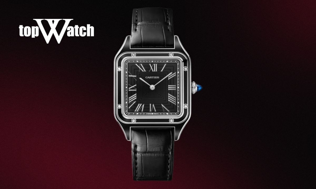 Top 9 mẫu đồng hồ Cartier nam dây da sang trọng, cao cấp Đồng hồ Cartier Santos-Dumont CRWSSA0046