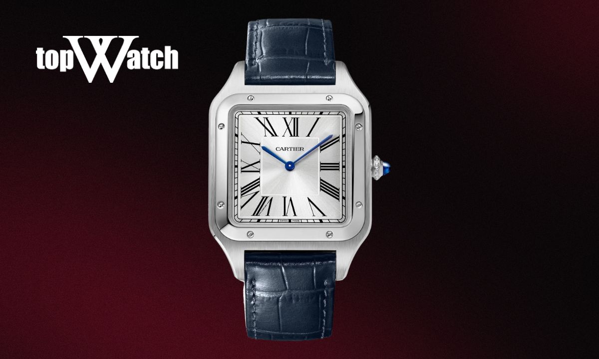 Top 9 mẫu đồng hồ Cartier nam dây da sang trọng, cao cấp Đồng hồ Cartier Santos-Dumont XL CRWSSA0032