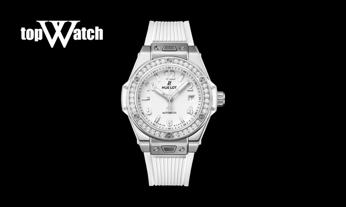 Đồng hồ Hublot mặt trắng Big Bang One Click White Diamonds 33mm