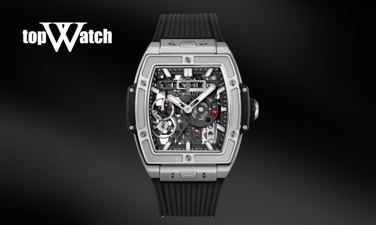 Top 11 mẫu đồng hồ Hublot màu xám đa dạng phong cách và mức giá Đồng hồ Hublot Spirit of Big Bang MECA-10 Titanium 45mm 614.NX.1170.RX