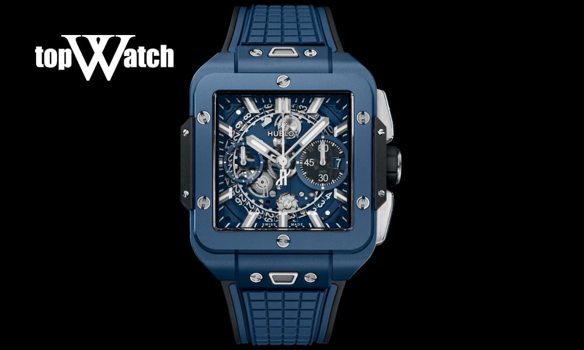 Đồng hồ Hublot Square Bang Unico Blue Ceramic 821.EX.5179.RX