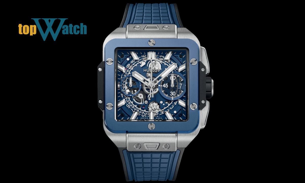Đồng hồ Hublot Square Bang Unico Titanium Blue Ceramic 821.NL.5170.RX