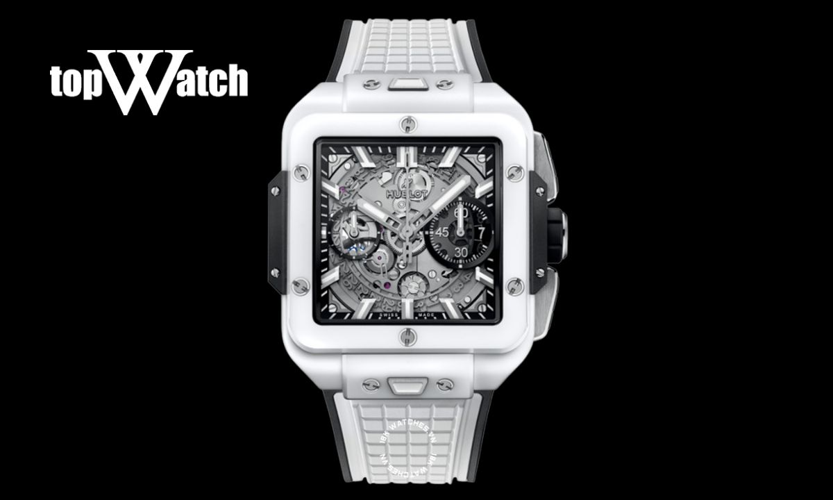 Đồng hồ Hublot Square Bang Unico White Ceramic 821.HX.0140.RX
