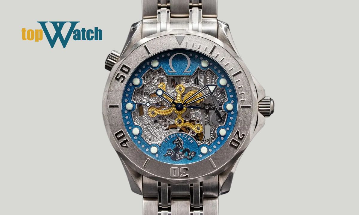 Khám phá 12 mẫu đồng hồ cơ lộ máy Omega ấn tượng, độc đáo, giá trị cao Đồng hồ Omega Seamaster Diver 300M Skeleton ref. 2932.80.00