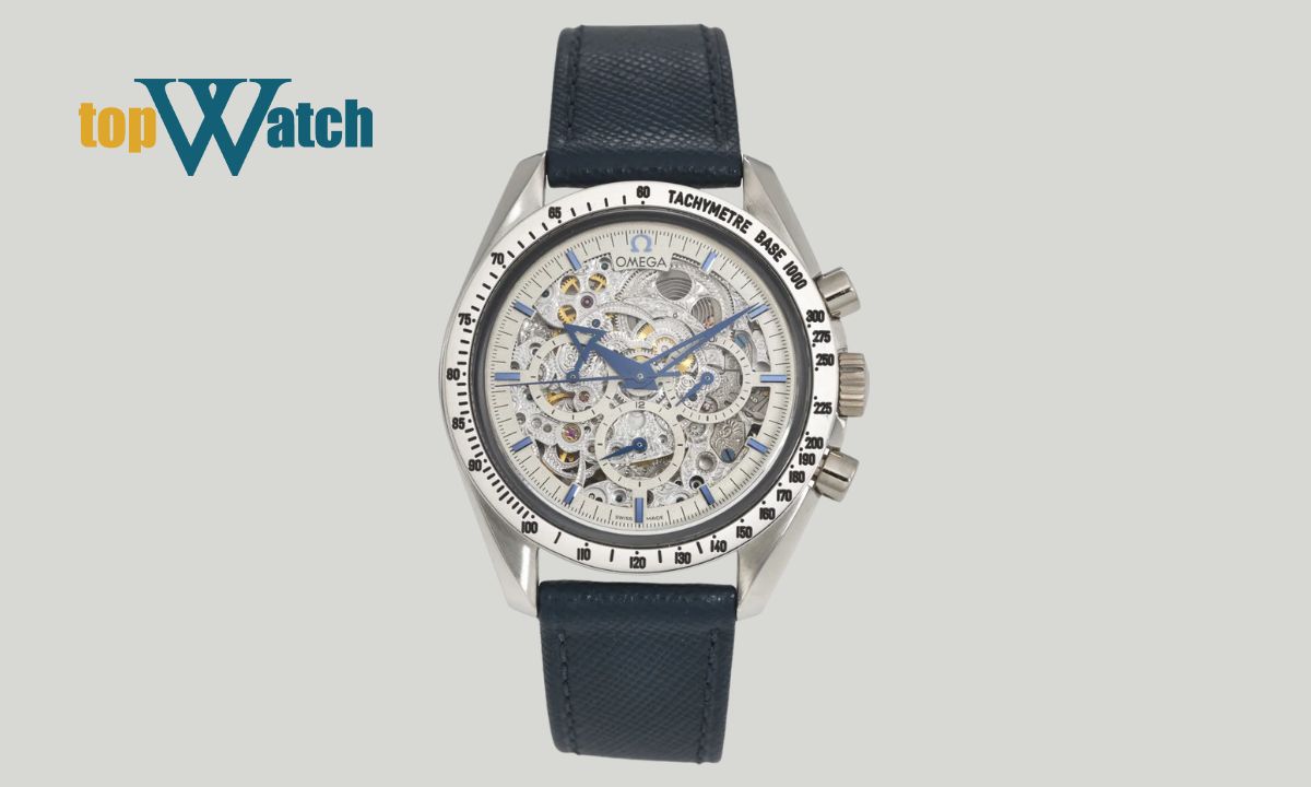 Khám phá 12 mẫu đồng hồ cơ lộ máy Omega ấn tượng, độc đáo, giá trị cao Đồng hồ Omega Speedmaster Broad Arrow Skeleton ref. 3658.50.31