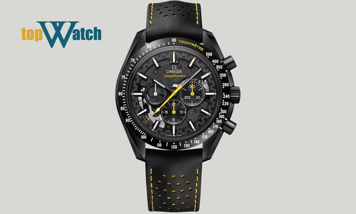 Khám phá 12 mẫu đồng hồ cơ lộ máy Omega ấn tượng, độc đáo, giá trị cao Đồng hồ Omega Speedmaster Dark Side of the Moon Apollo 8 ref. 311.92.44.30.01.001