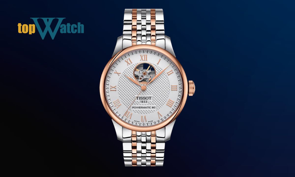 Top 11 mẫu đồng hồ Tissot nam lộ cơ tinh xảo, độc đáo Đồng hồ Tissot Le Locle Open Heart hai tông T006.407.22.033.02