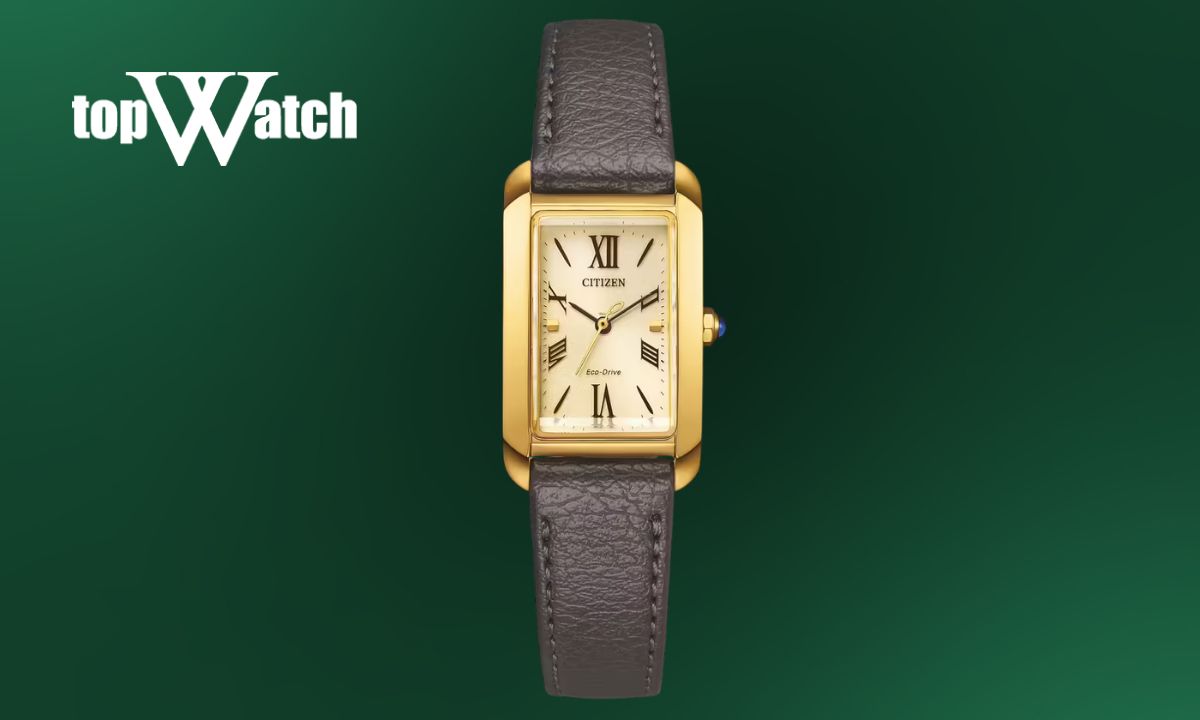 Đồng hồ Citizen dây da L EW5622-09P mặt chữ nhật