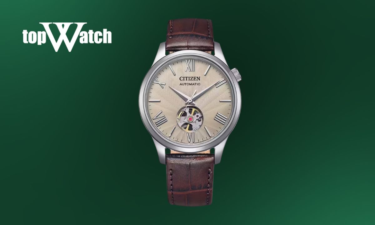 Đồng hồ Citizen dây da nâu NH9130-17A