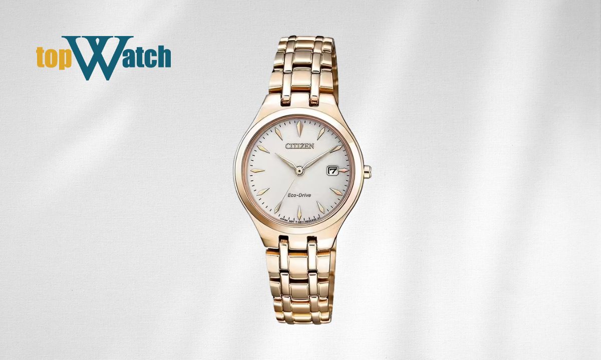 Đồng hồ Citizen EW2483-85B nữ Eco-Drive mặt số trắng