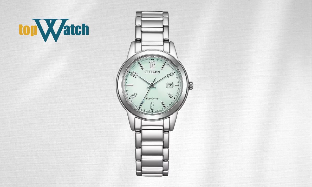 Đồng hồ Citizen FE1241-71X nữ Eco-Drive mặt số xanh