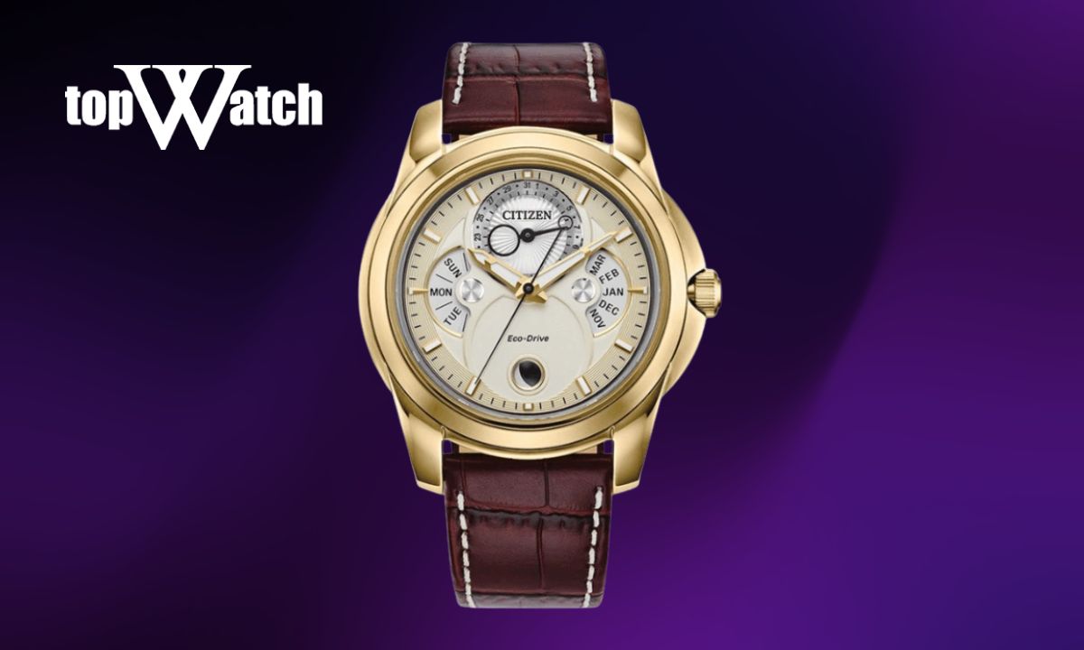 Đồng hồ Citizen nam dây da BU0082-06P Moonphase