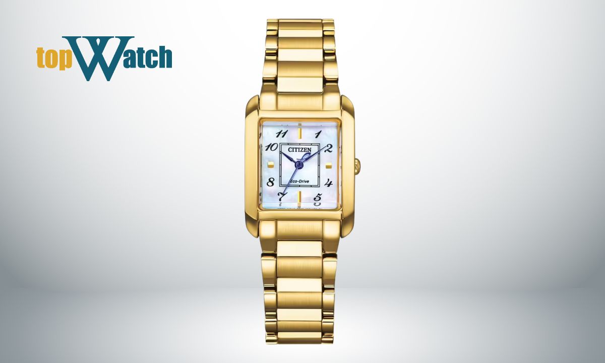 Đồng hồ nữ Citizen mặt vuông L EW5602-81D mạ vàng