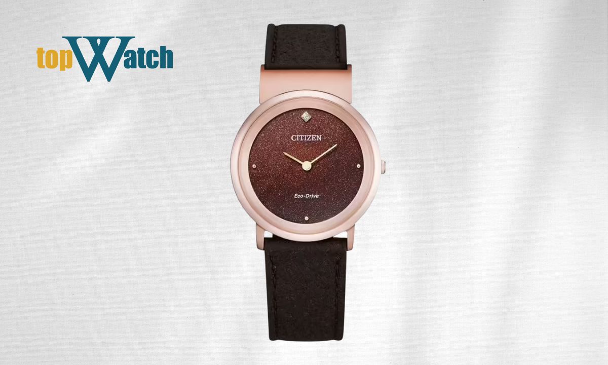 Đồng hồ nữ Eco-Drive Citizen EG7072-19X dây da