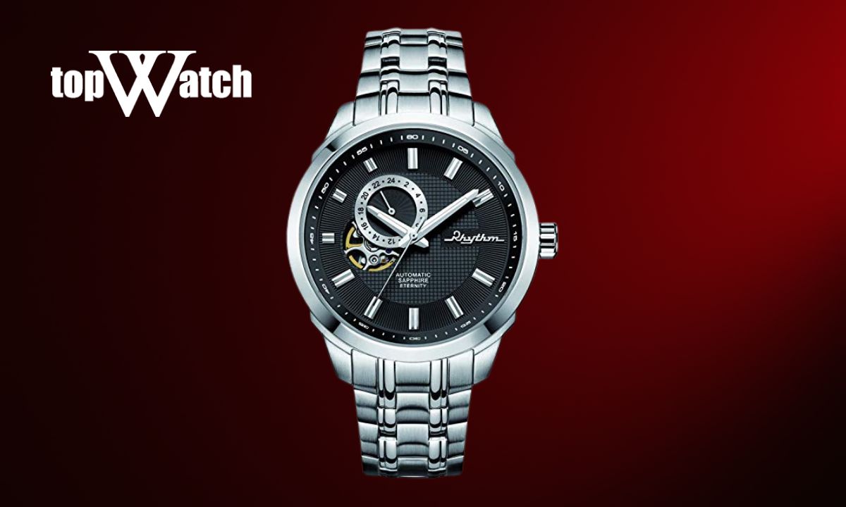 Đồng hồ Rhythm của nước nào? Chất lượng tốt không? Đồng hồ RHYTHM Men's Classic Automatic Mechanical Black A1305S02