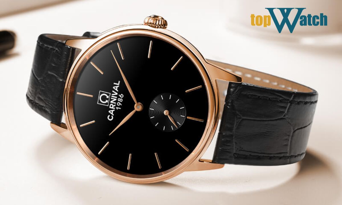 Đồng hồ Carnival G70802 mặt số đen